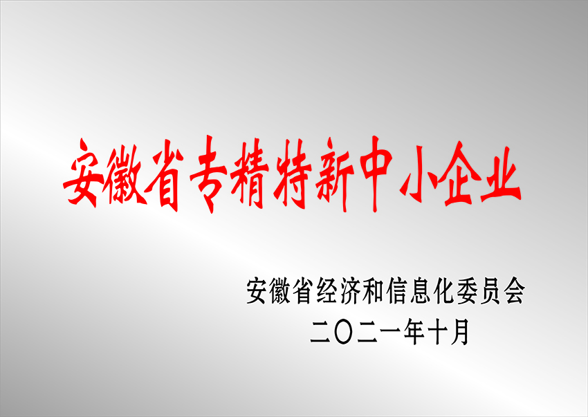 銅陵安徽省專精特新中小企業(yè)